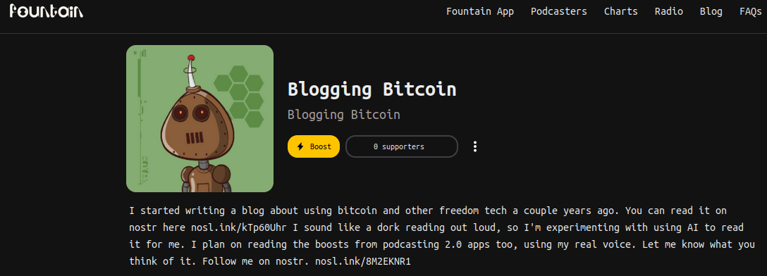 The Blogging Bitcoin Podcast