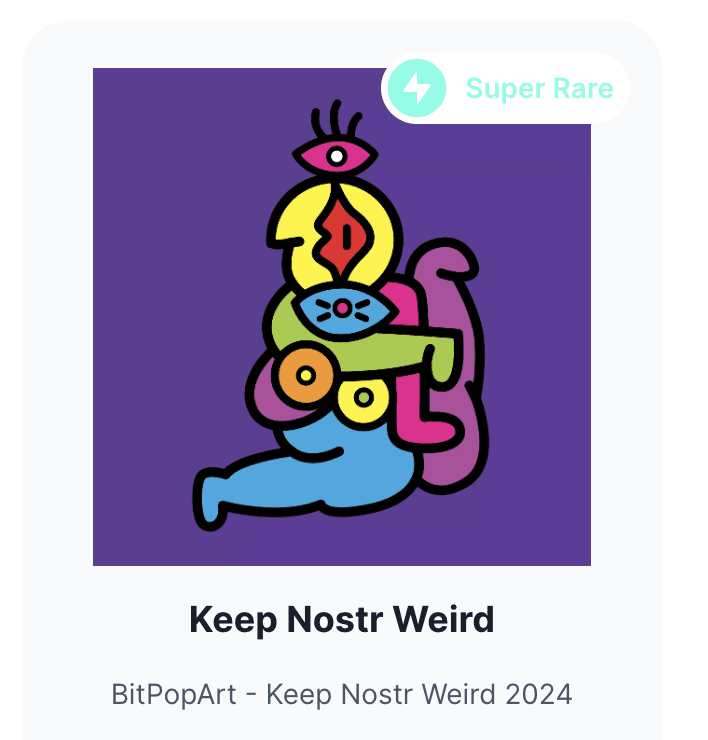 #keepnostrweird badge (My Art Theme for…