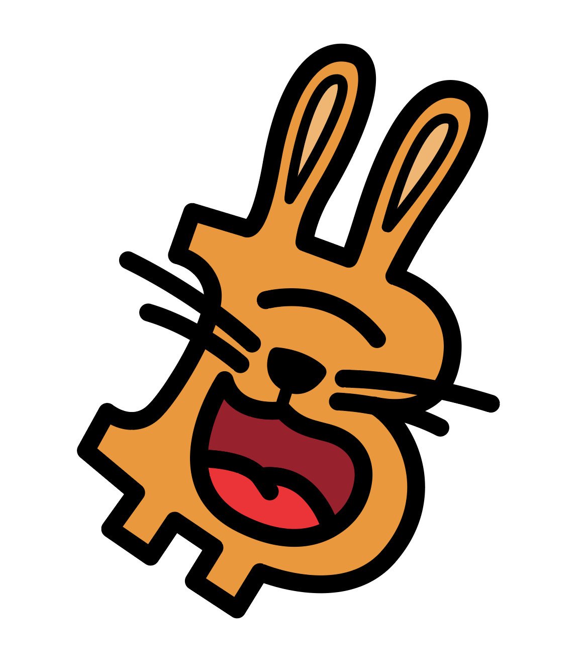 B - A bunny 🐰🤣 #bitcoin #art #artstr