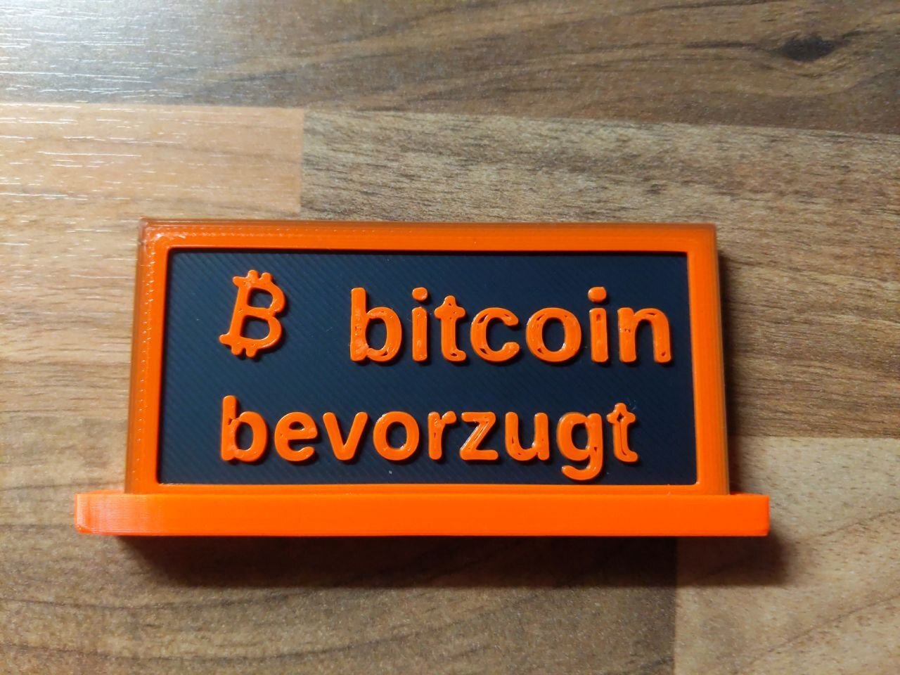 Bitcoin Schild