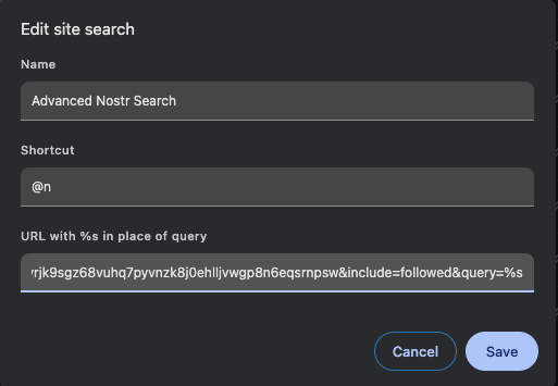 updated advanced nostr search to execute…