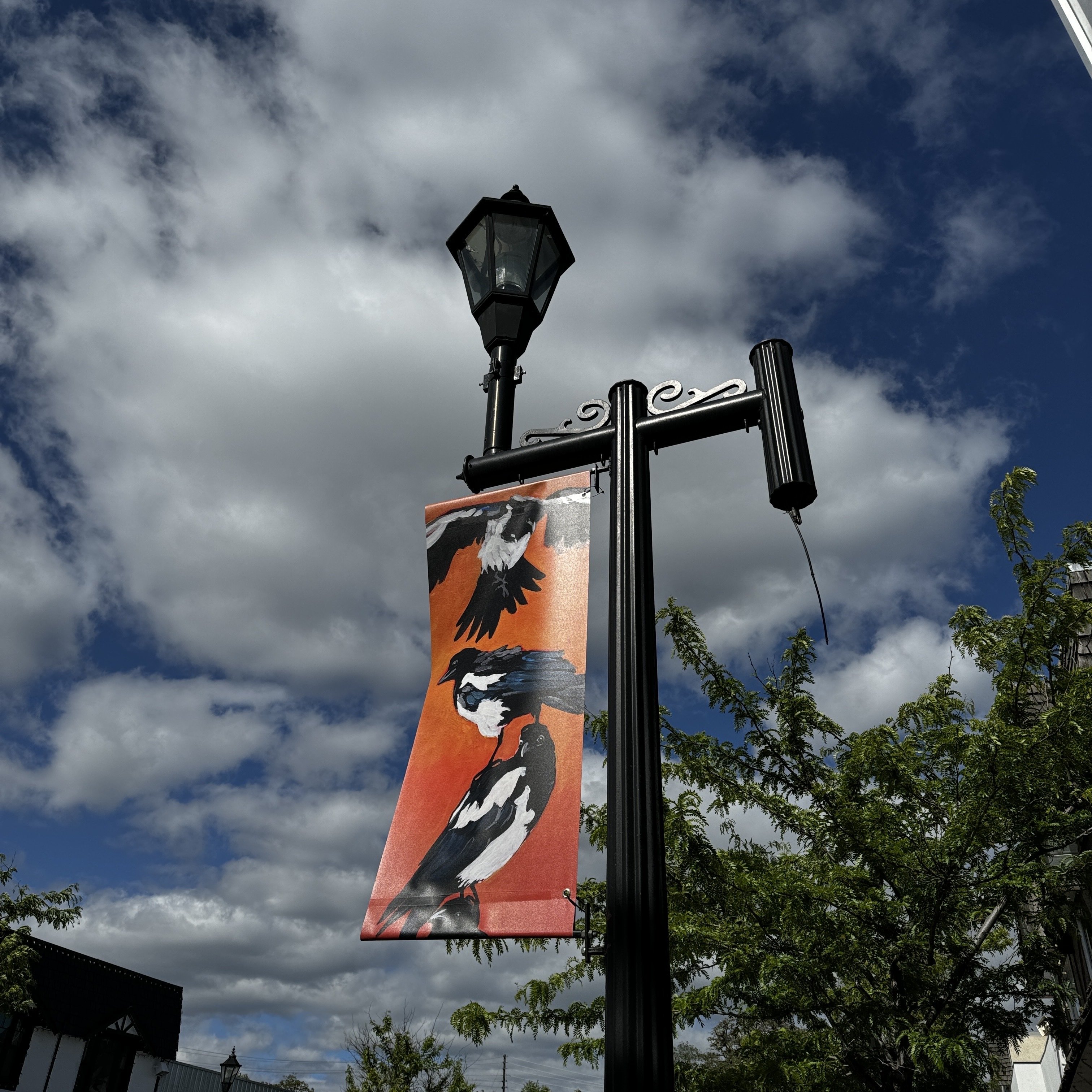 Lovely banner on Main Street painted…