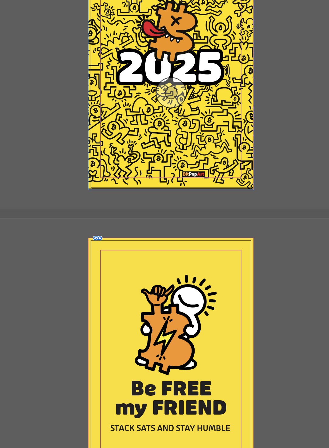 Working on the BitPop #Art calendar…