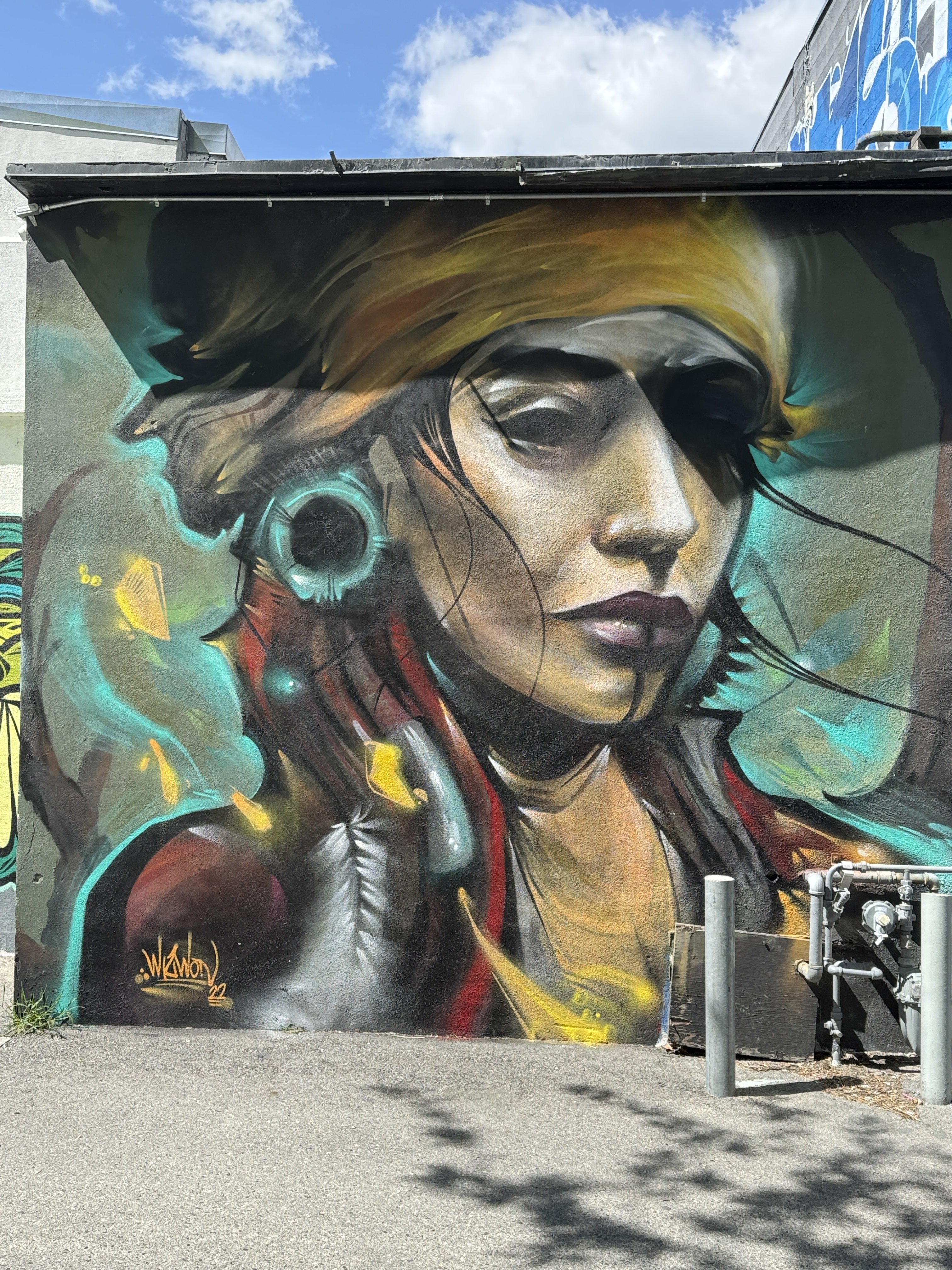 Street art found on the back…