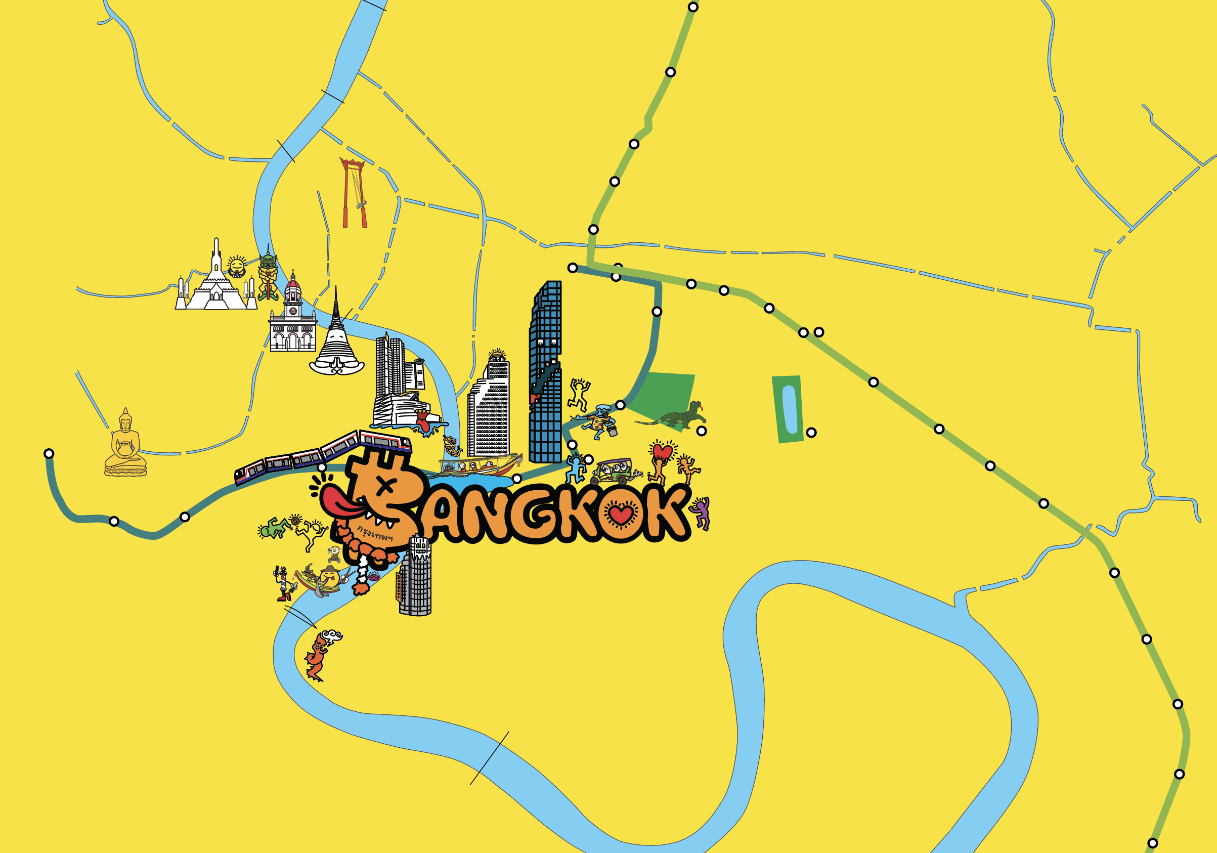 Bangkok POPmap progress ✍️🗺️📍 #art #artstr #bangkok…