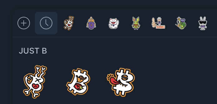 First #Bitcoin PopArt stickers are here…