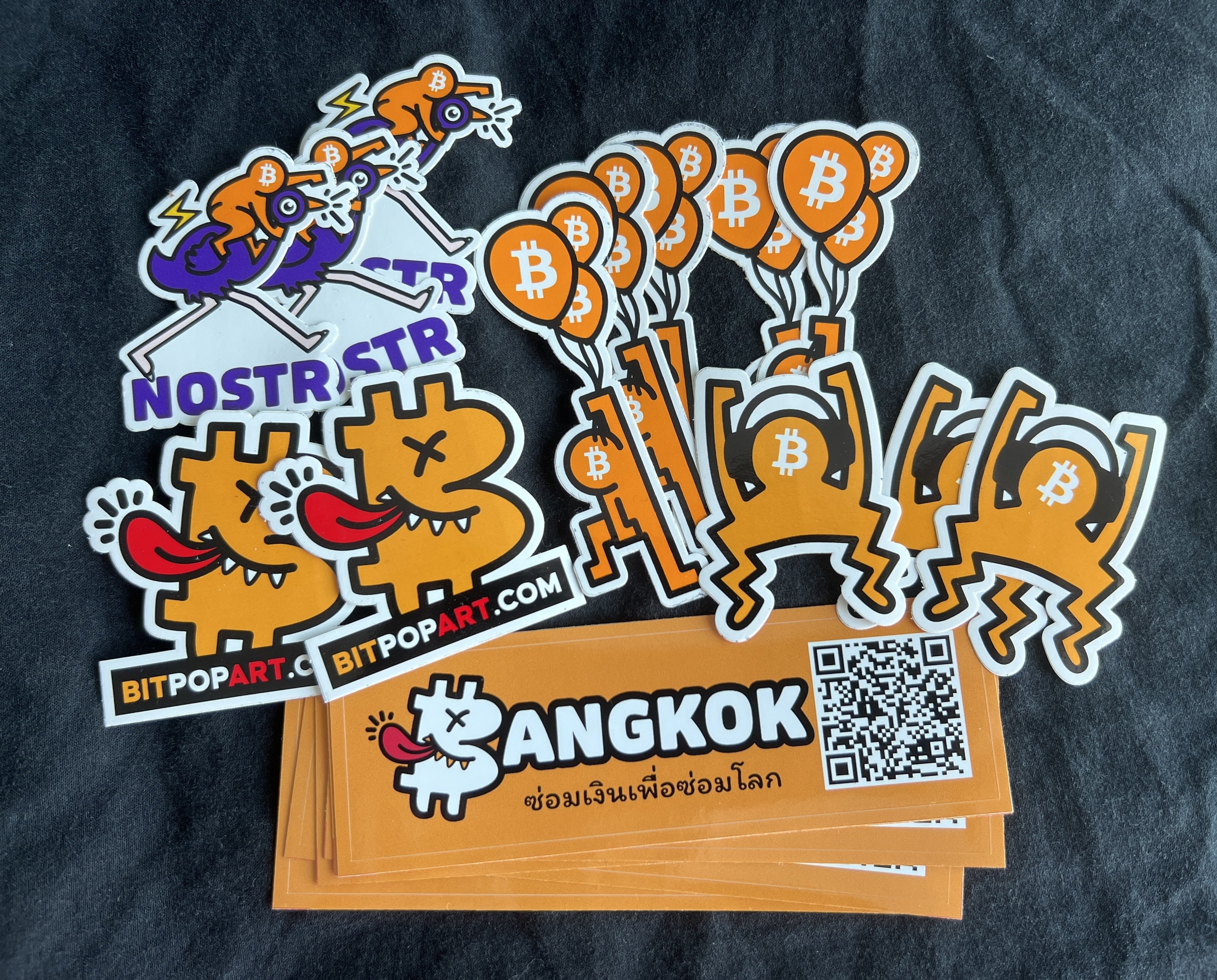 Bringing some BitPopArt @bitcoin.rocks stickers…