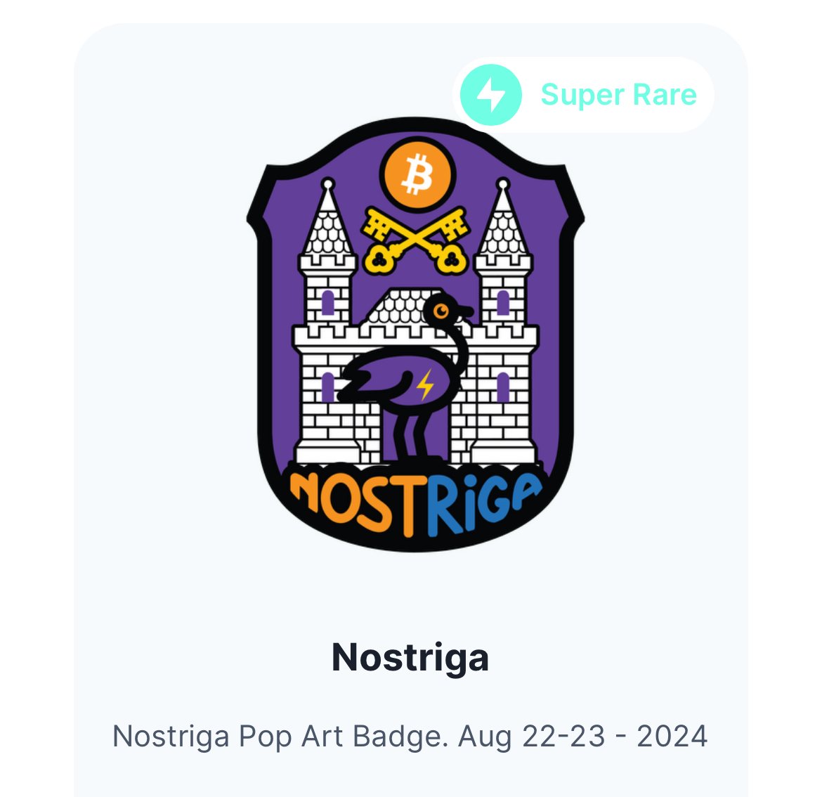 The Nostriga Pop Art Badge is…