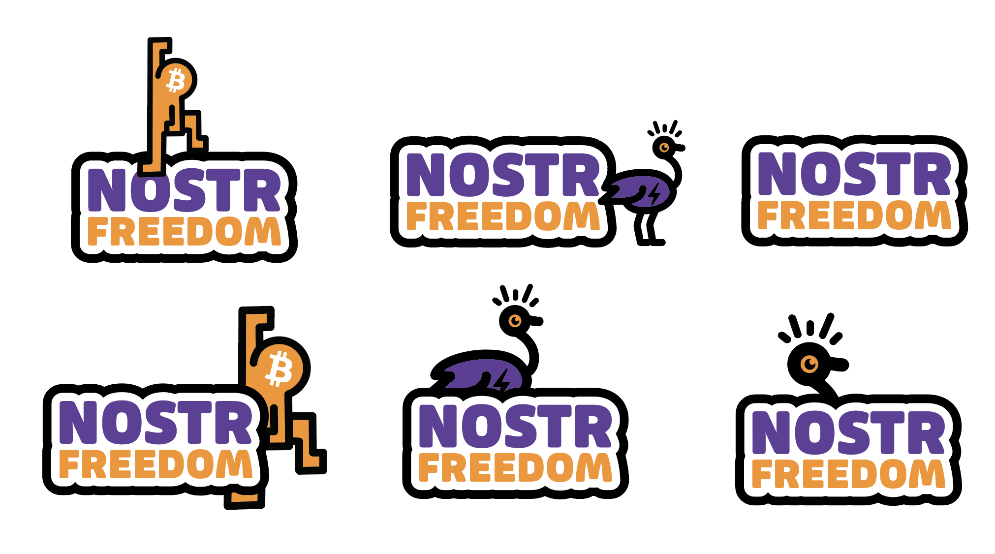 More #nostr FREEDOM sticker designs ✍️ #artstr…