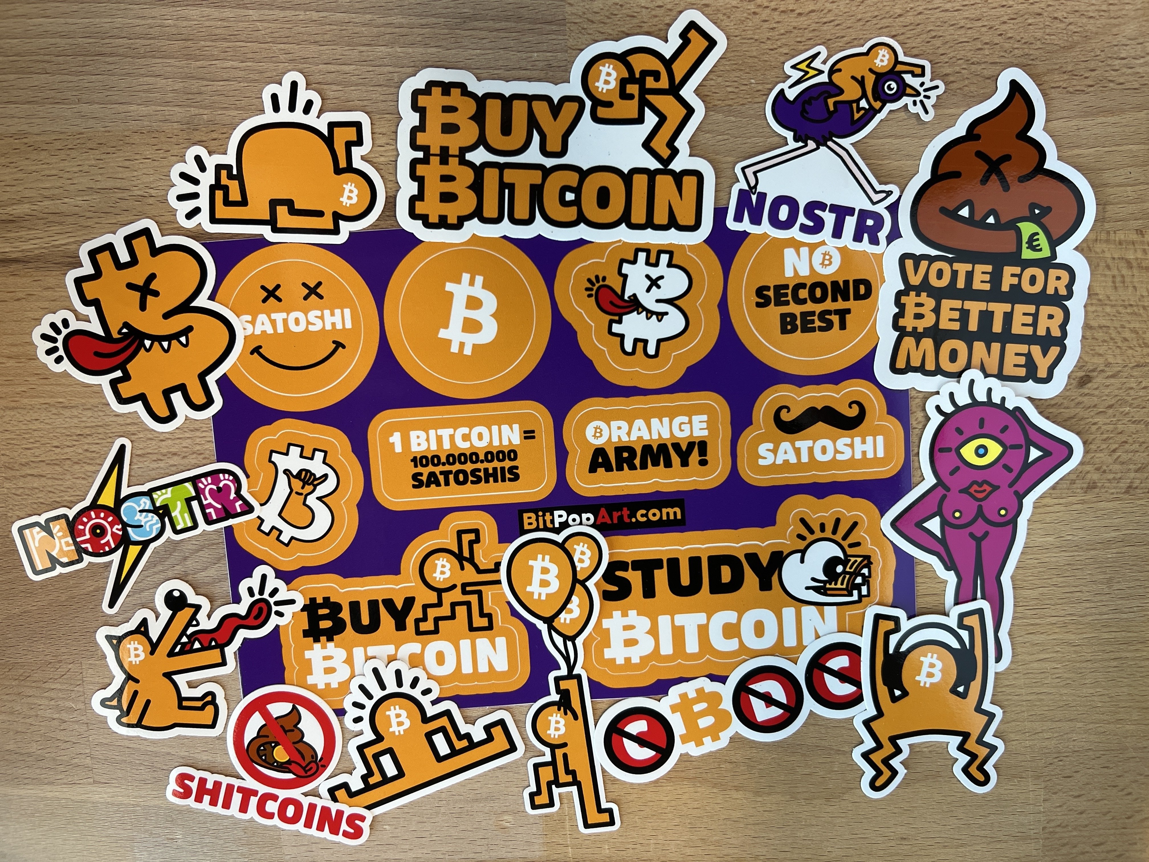 #Bitcoin Pop #art stickers. ✍️📮🚚✈️ #artstr #nostr…