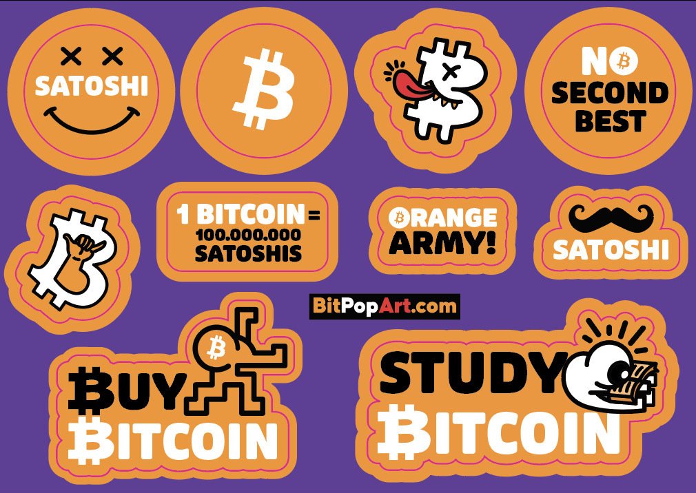 New #Bitcoin sticker sheets out to…