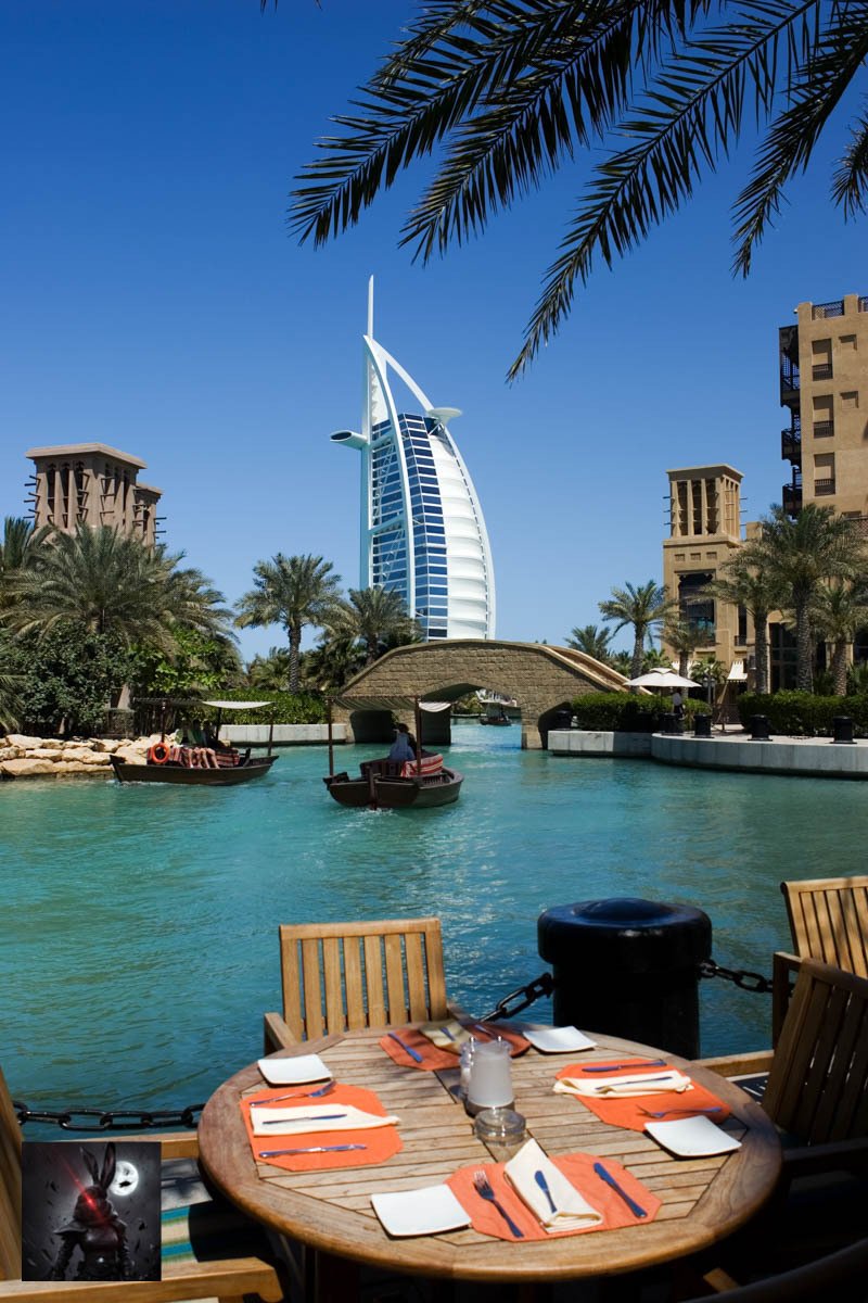 Lunch Across Burj Al-Arab, Dubai…