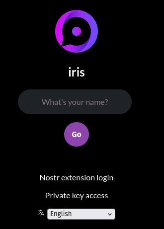 Iris: Self Hosted Nostr Client