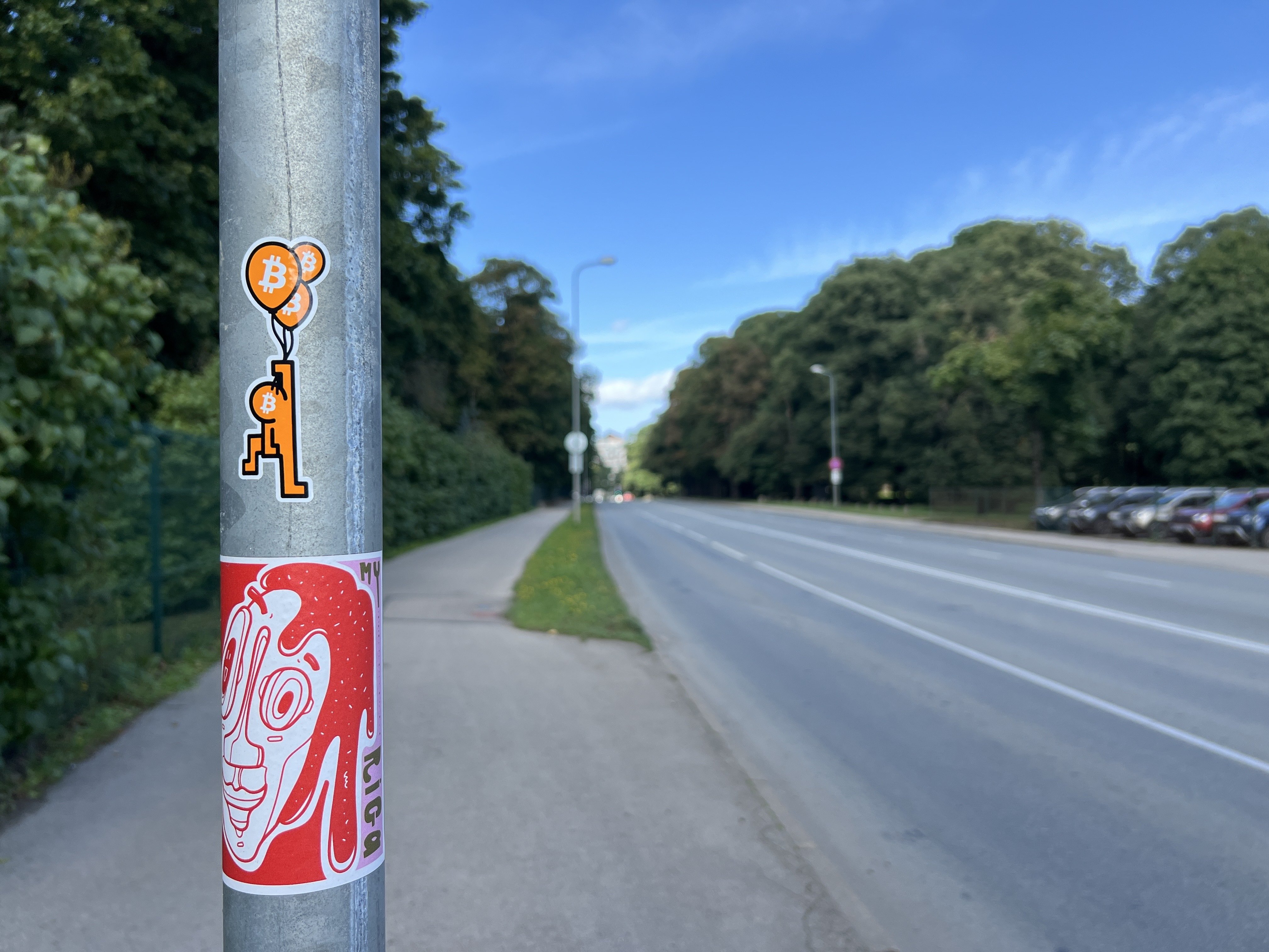 Riga walk 🚶‍♂️ #Bitcoin Pop #Art ✍️