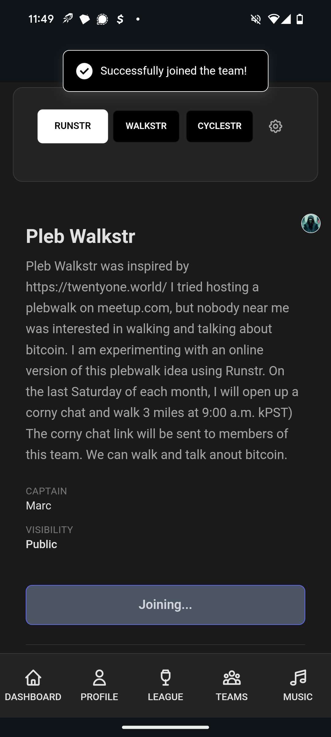 Pleb Walk