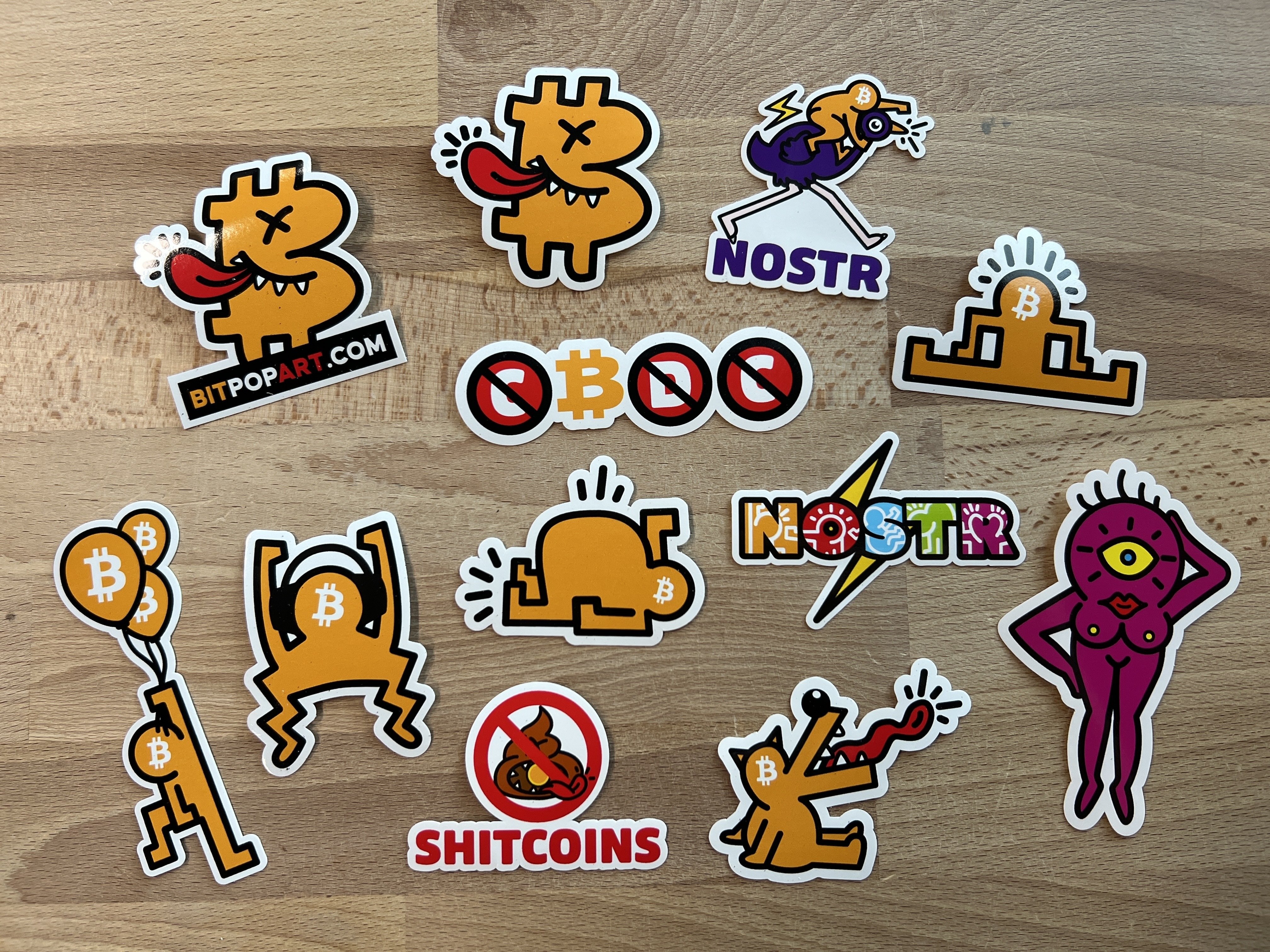 11 #Bitcoin Pop #Art sticker pack.…