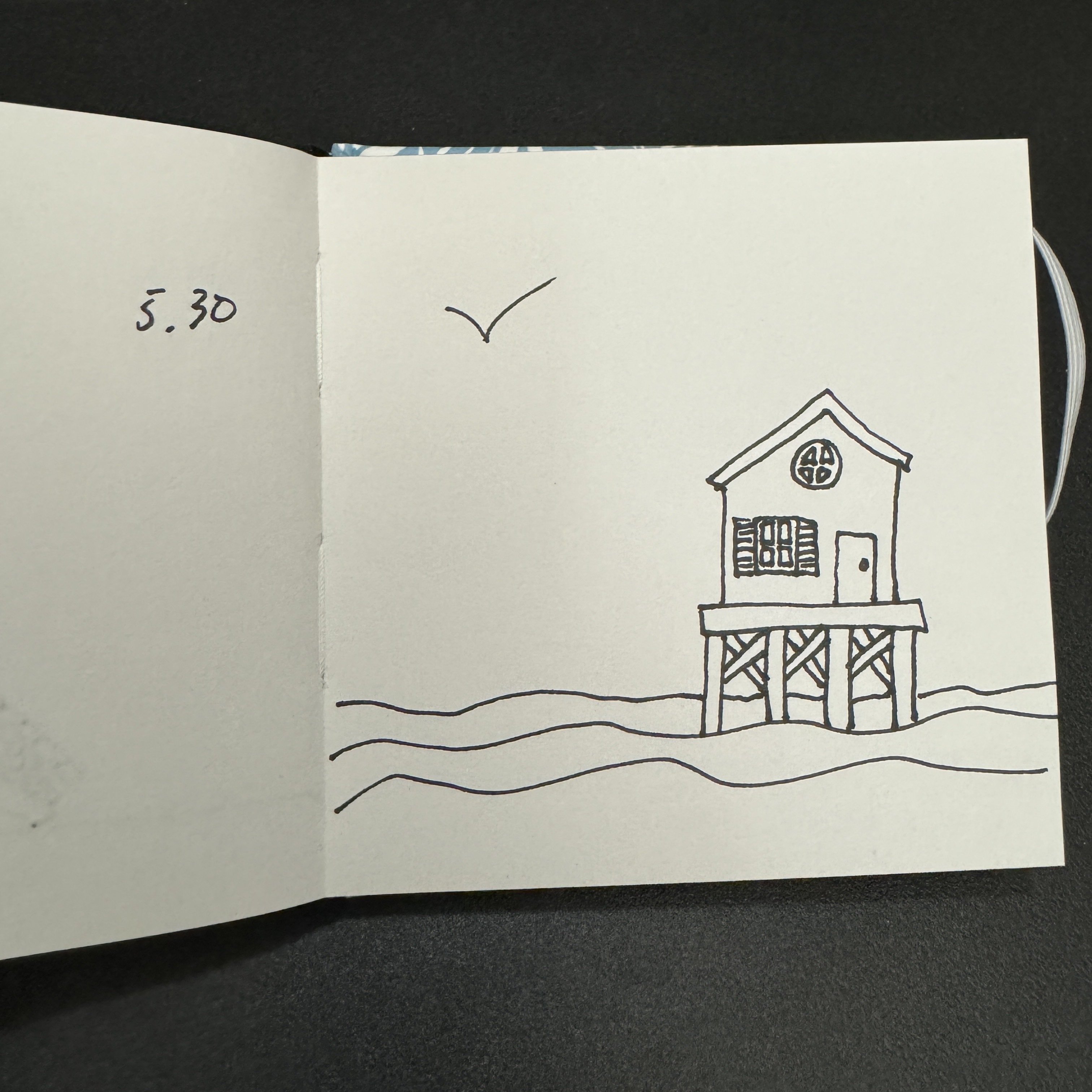 Little doodle house, now on stilts.…