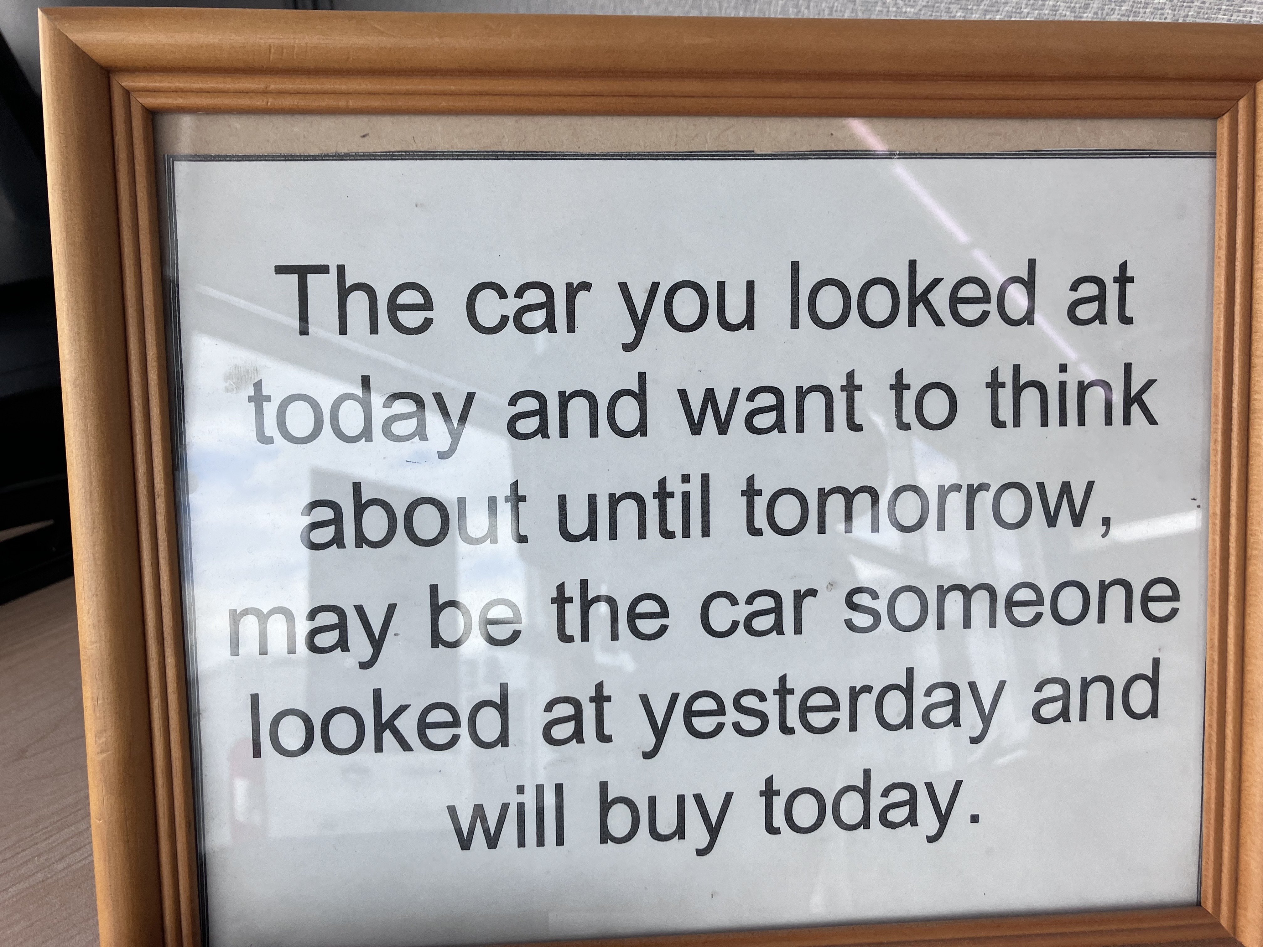 Salesperson wisdom