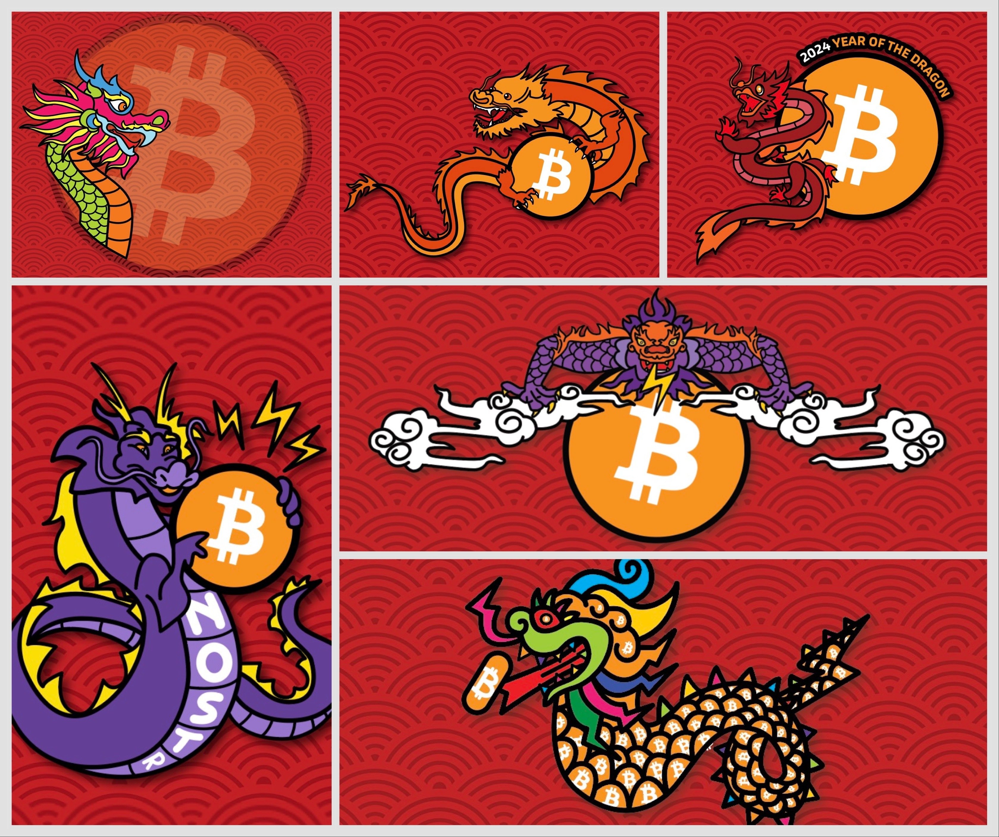 The #bitcoin  Dragon collection right now…