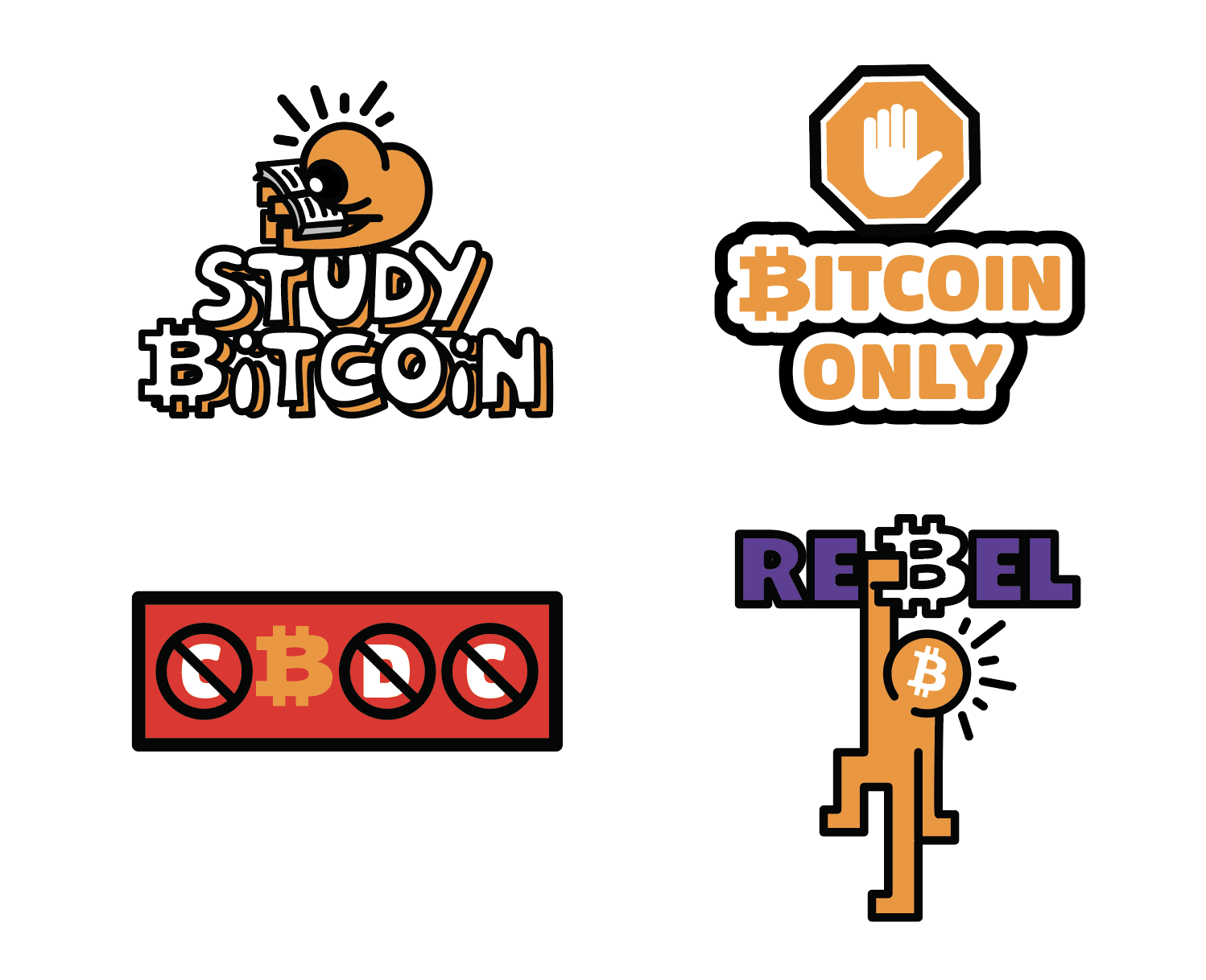 More #bitcoin PopArt stickers.