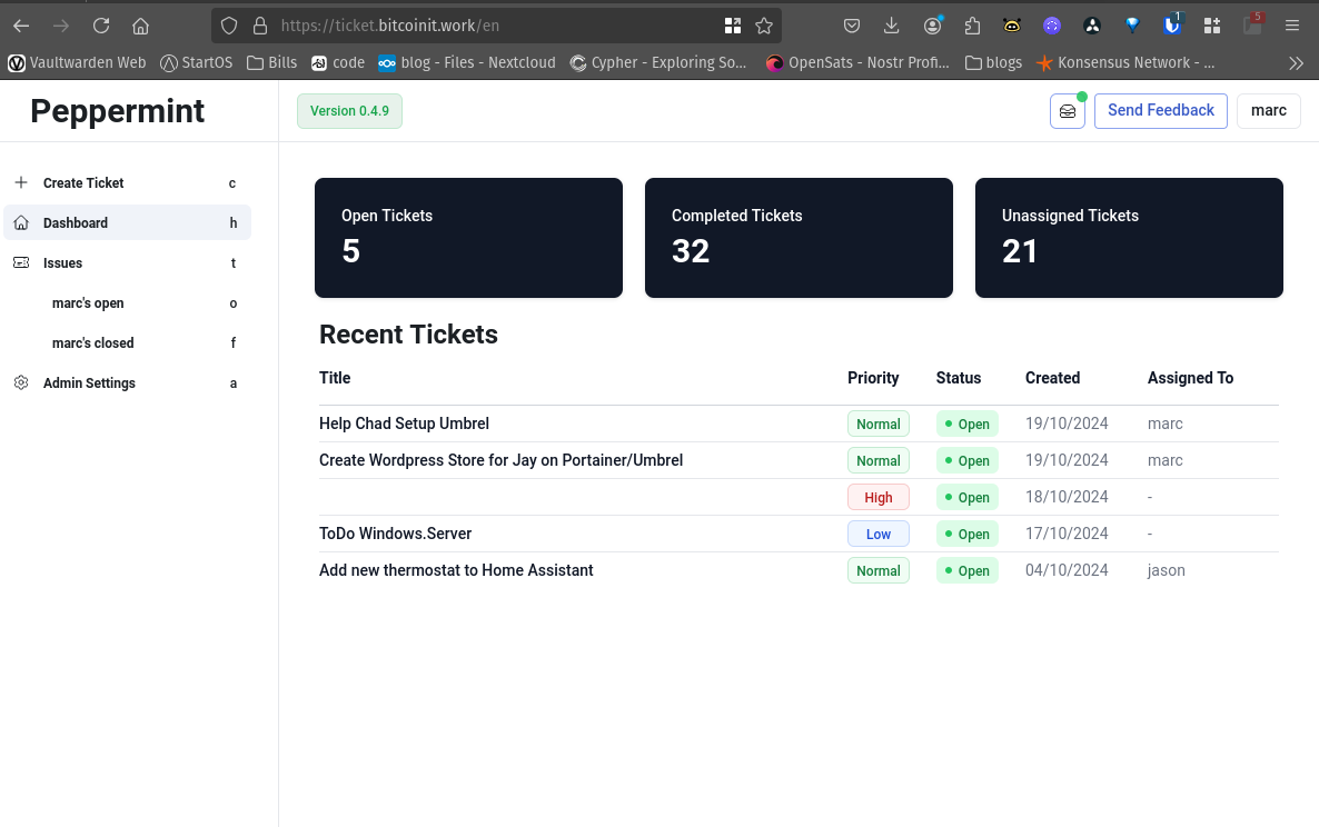 ticketing system