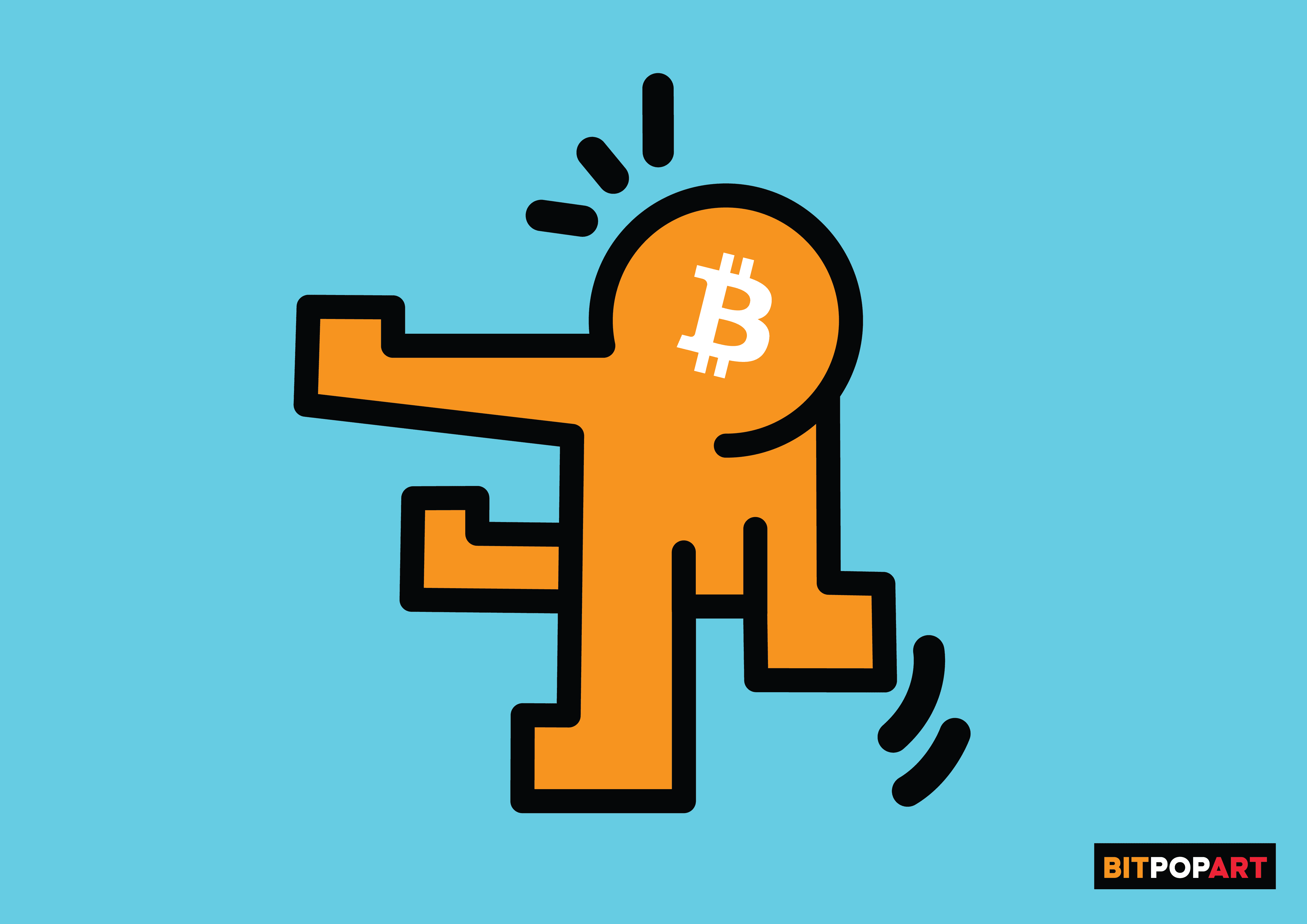 A new #bitcoin  PopArt. Title ‘Fight…