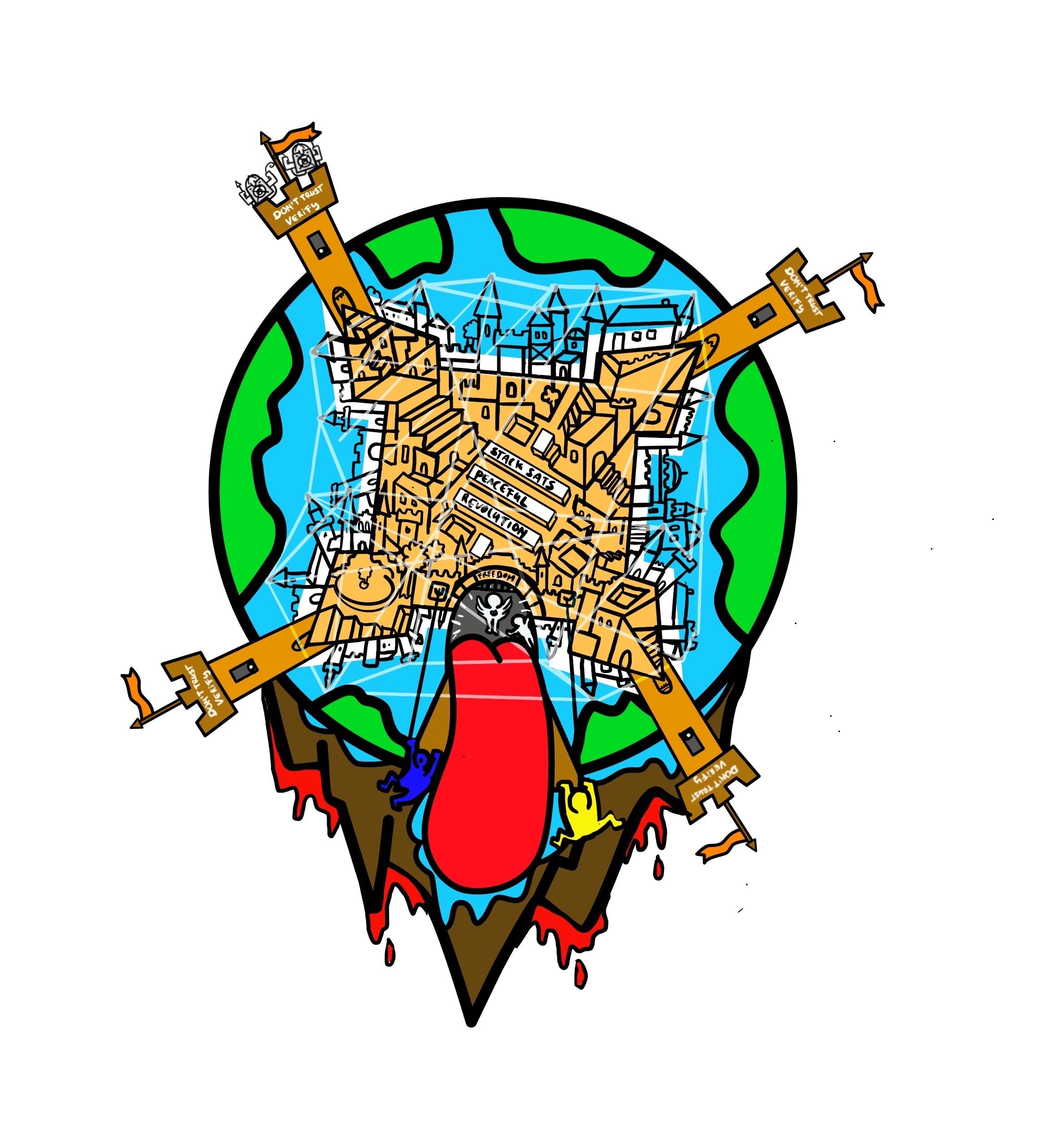 Progress new #art work. ✍🖼️️#bitcoin citadel…