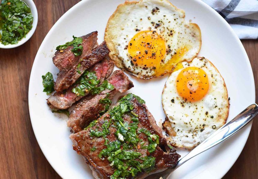 Steak and eggs is the best…