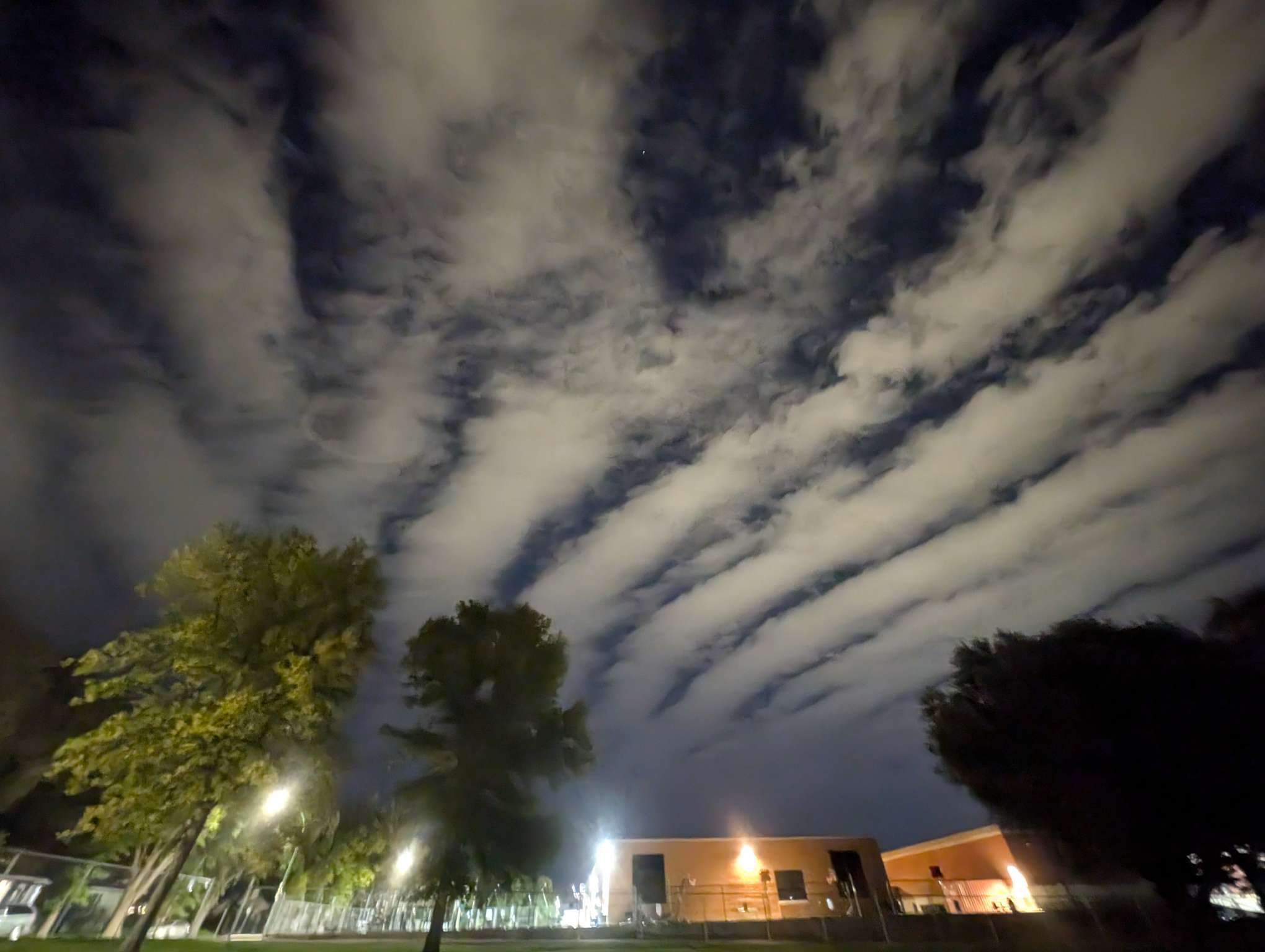 Trippy cloud on the night walk.