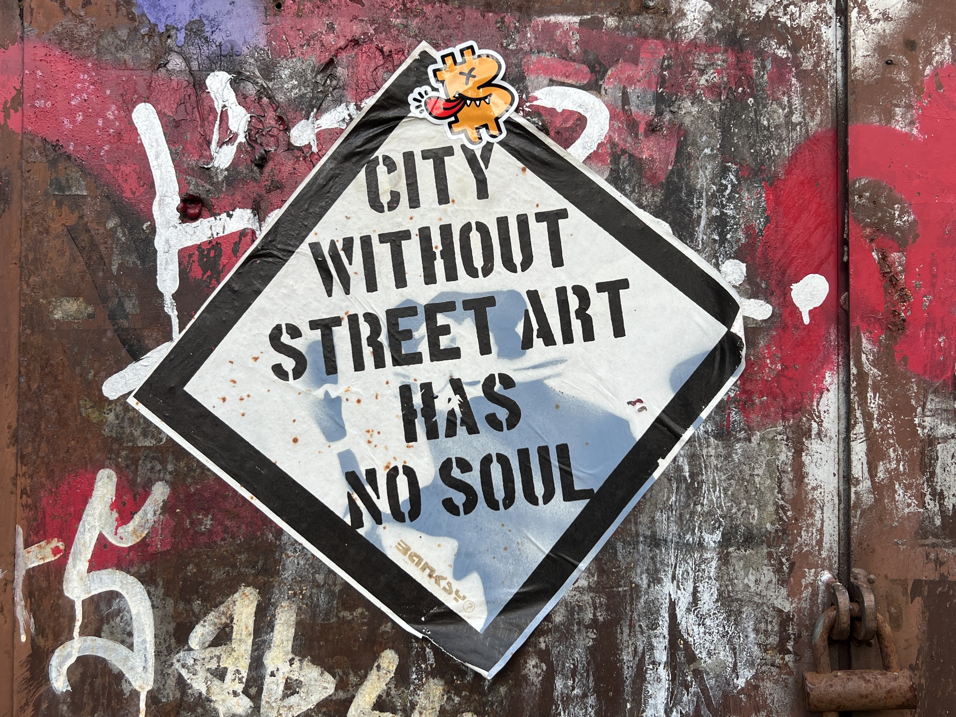 BitPOP #art sticker slapping in Poznan…