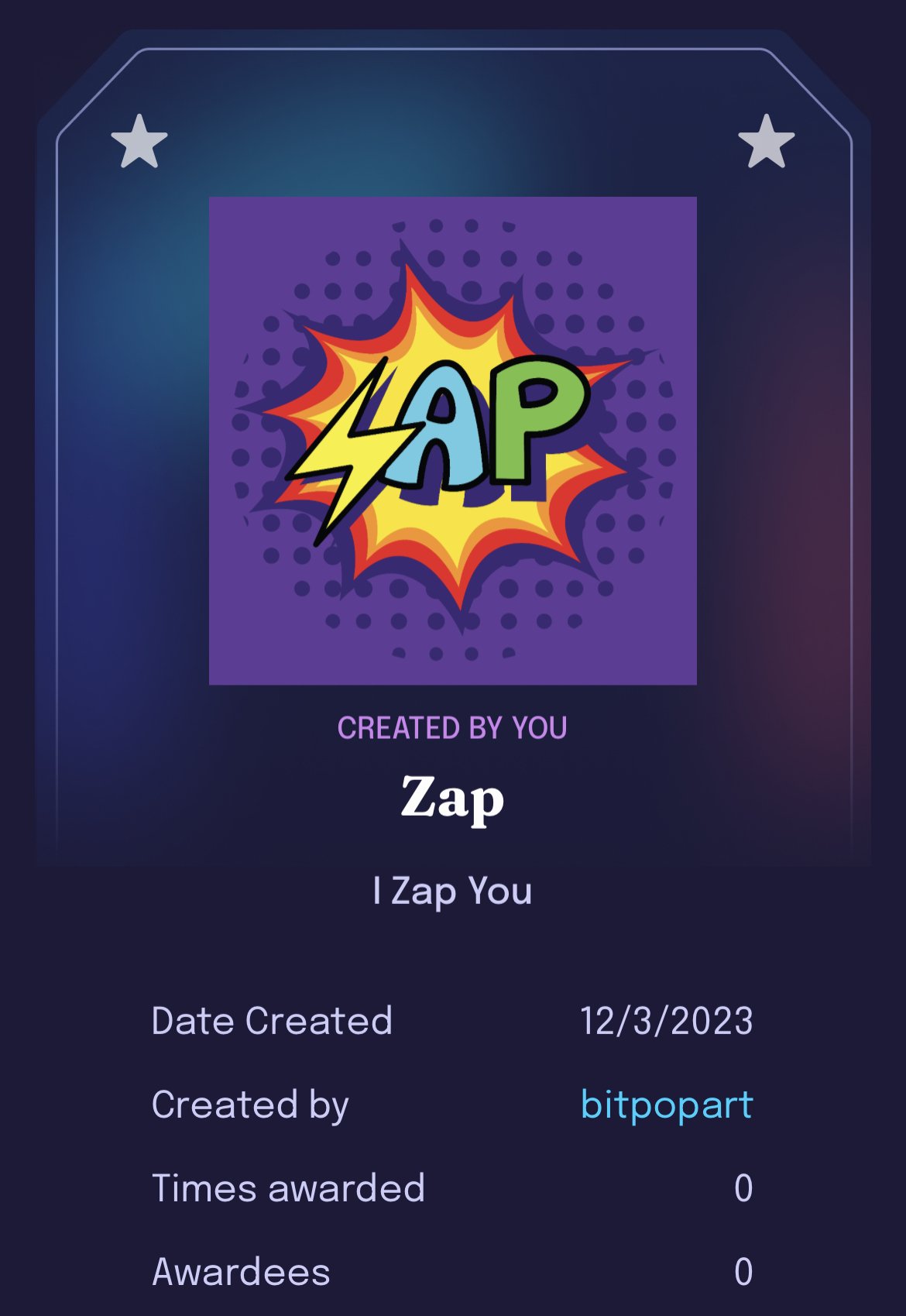 I Zap You Badge.…