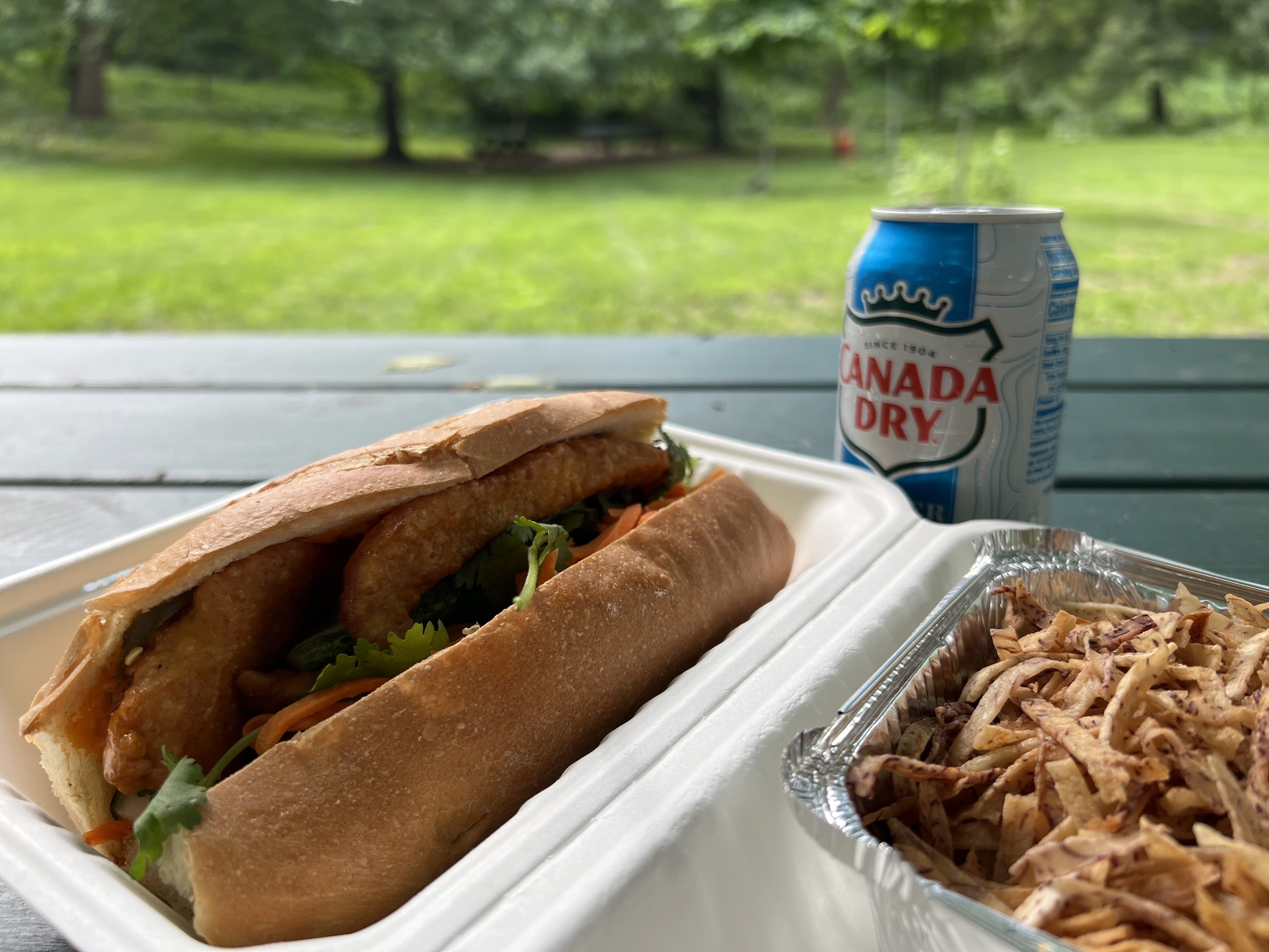 Late lunch in the park from…