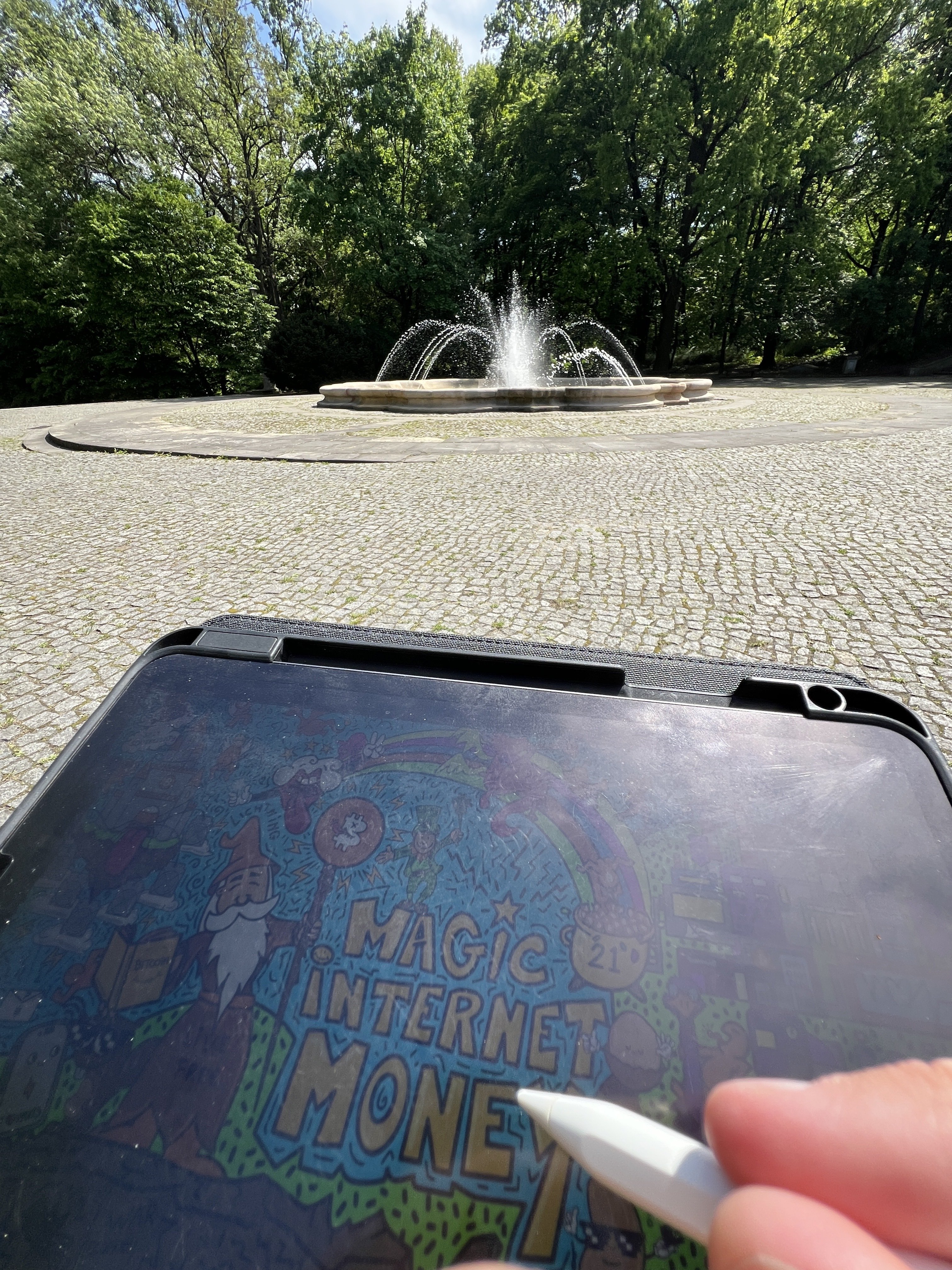 Drawing in the amazing parks of…
