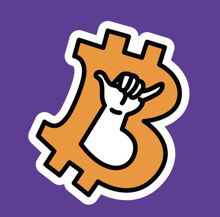 Which #bitcoin hang loose sticker design…