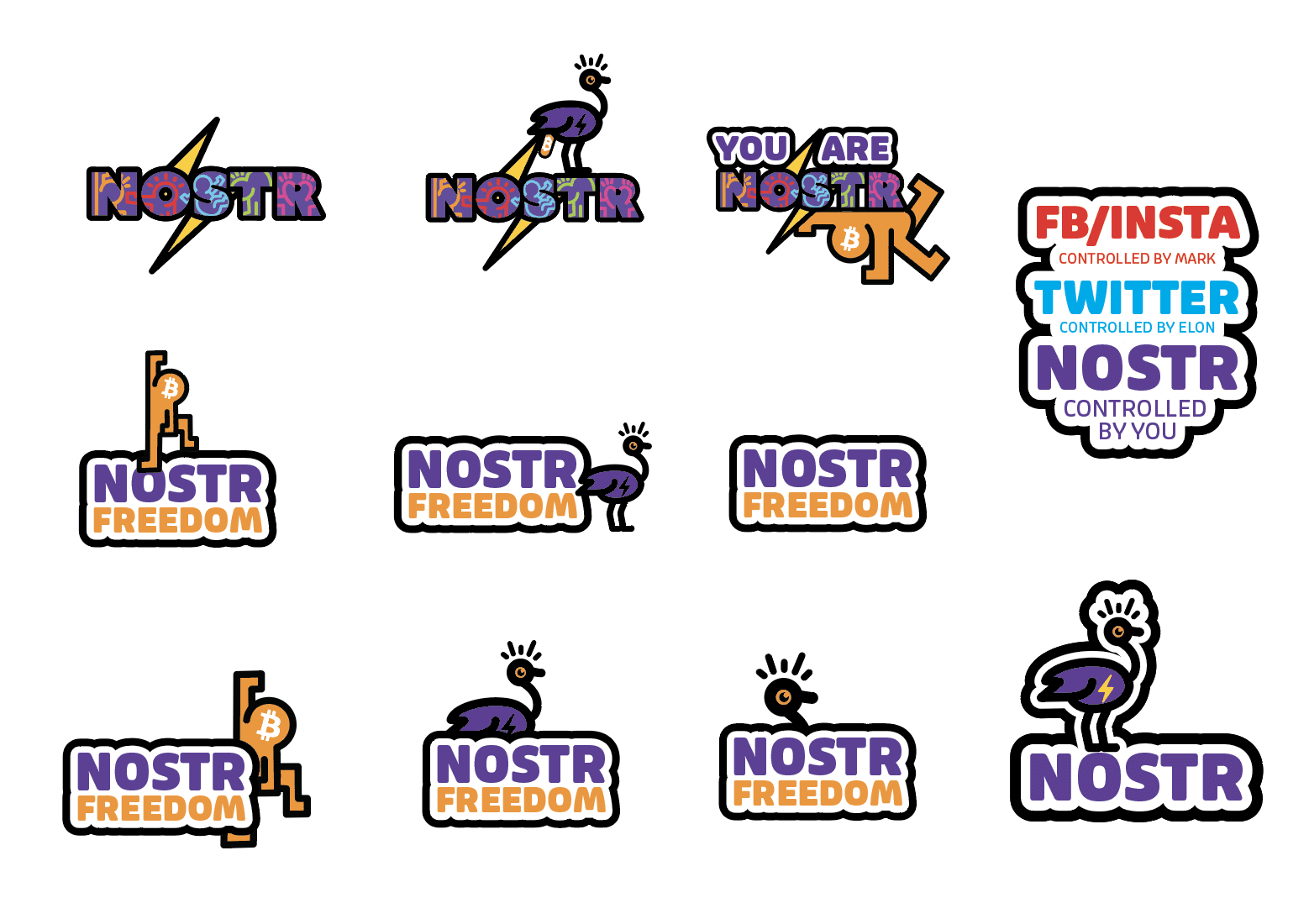 The Commercial #Nostr Sticker pack can…