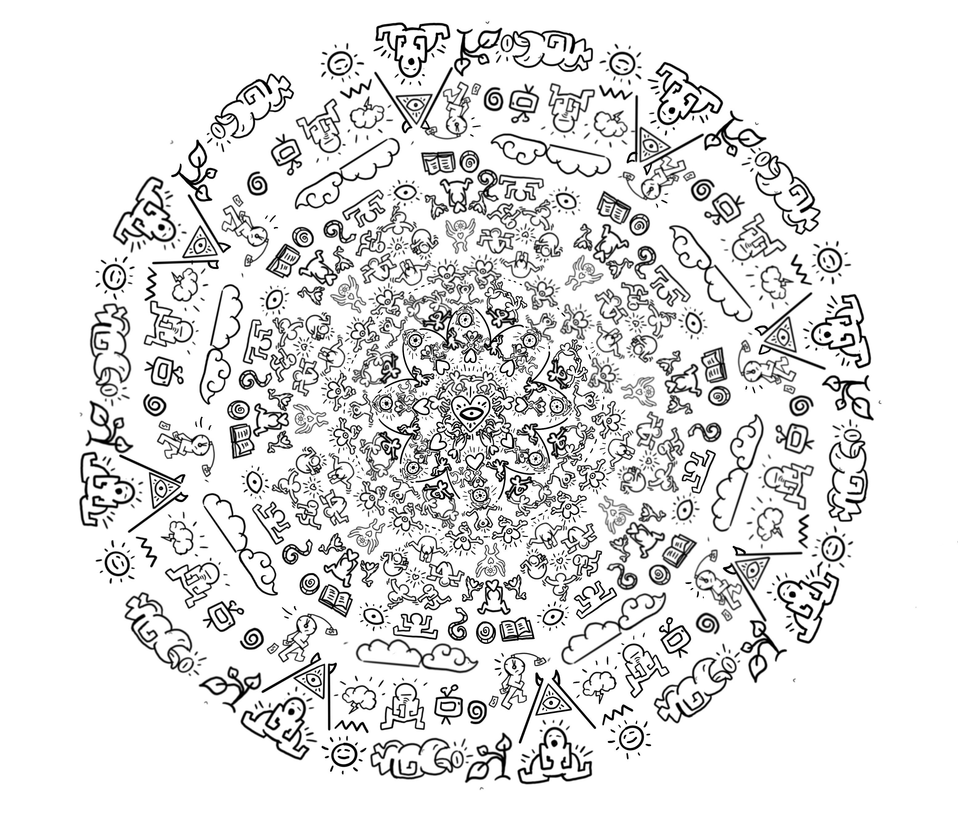 The new art work is about…