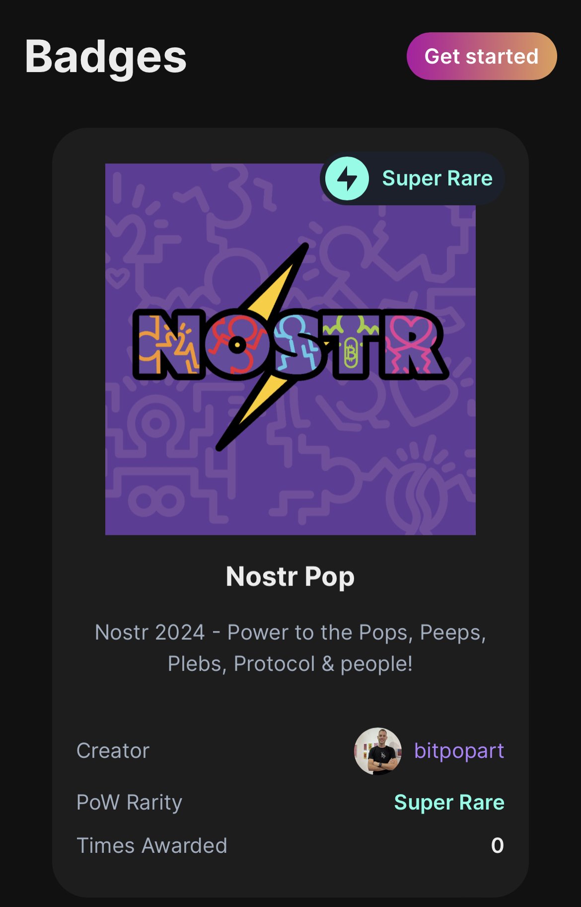 The Nostr 2024 badge is here…