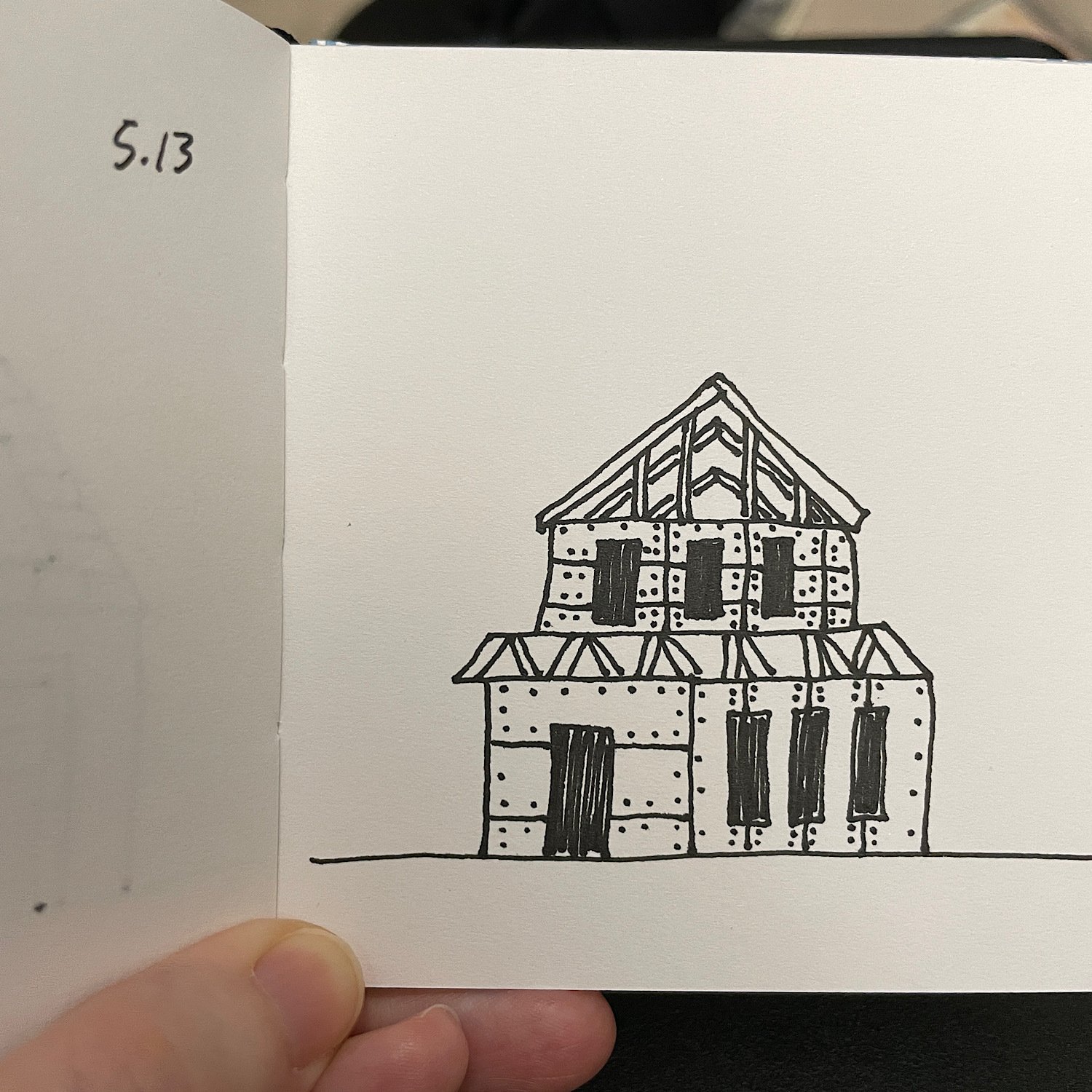 Little doodle house under construction.…