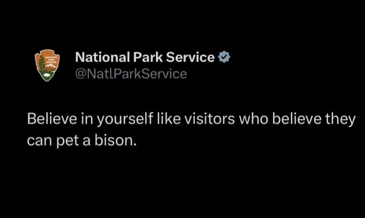 The National Parks social media accounts…