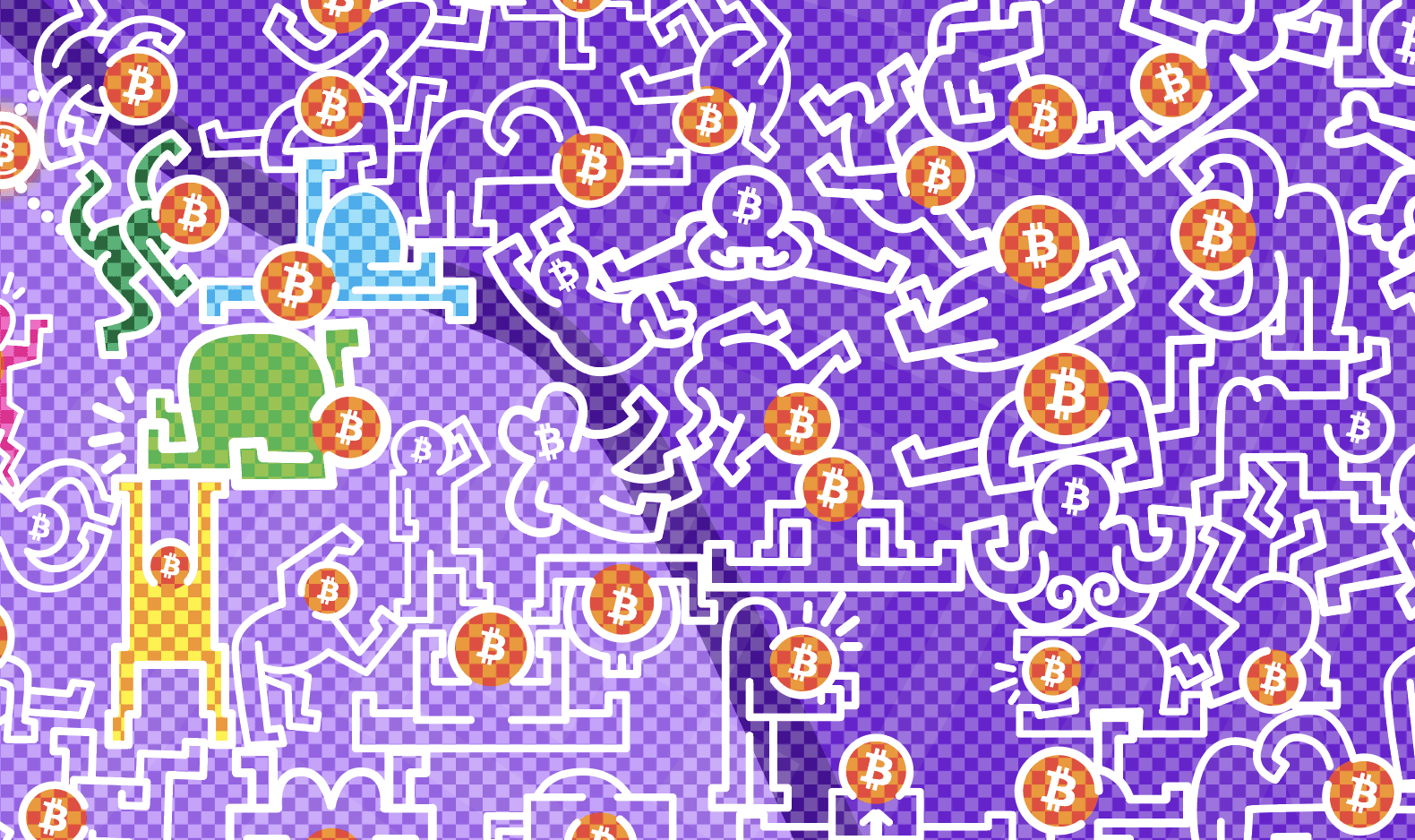 #Bitcoin block heads 🟧 #artstr #art