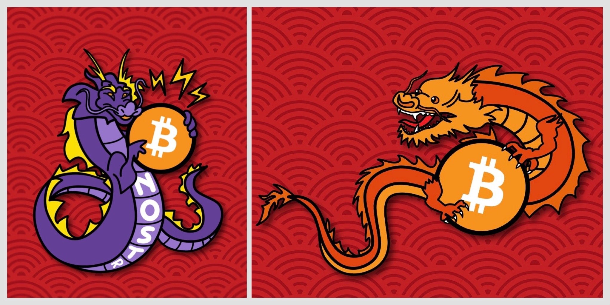 2 #bitcoin dragons🐉 for Lunar New…