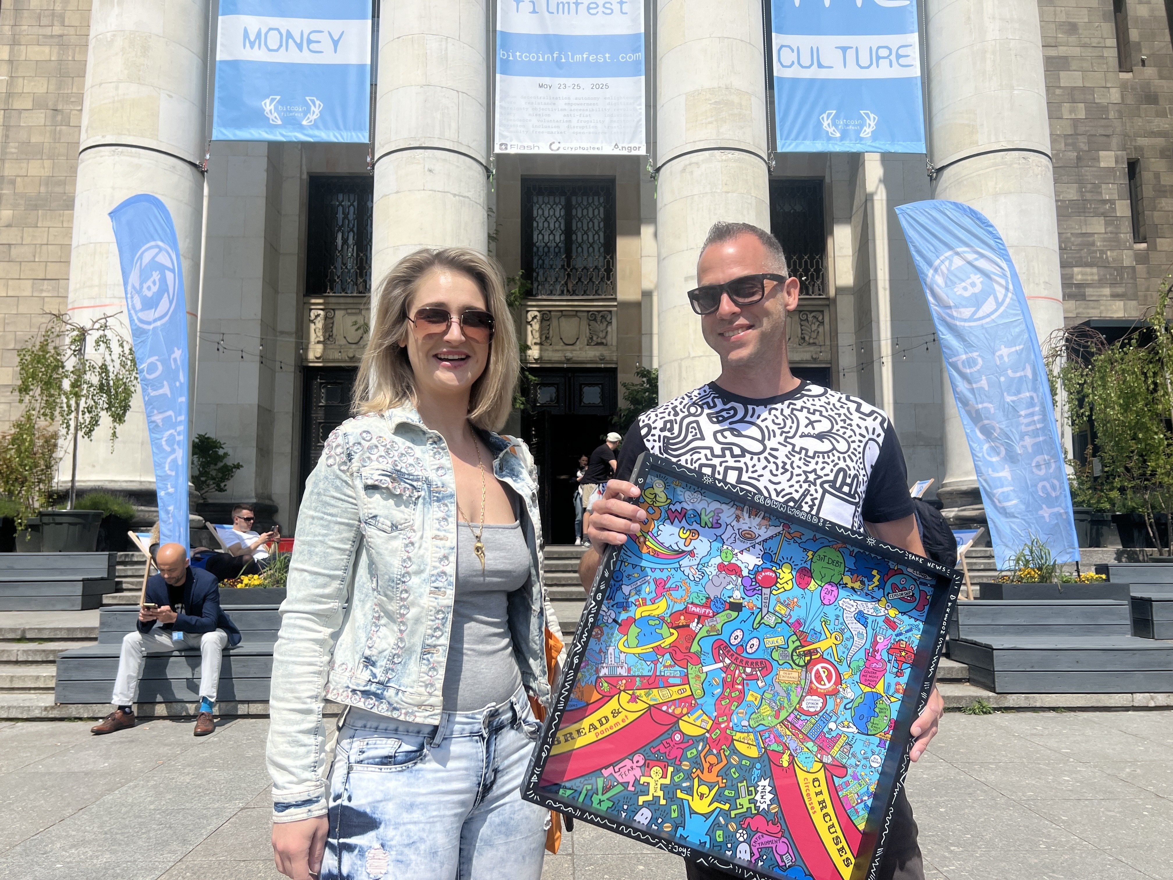 New artist I met @Bitcoin FilmFest…